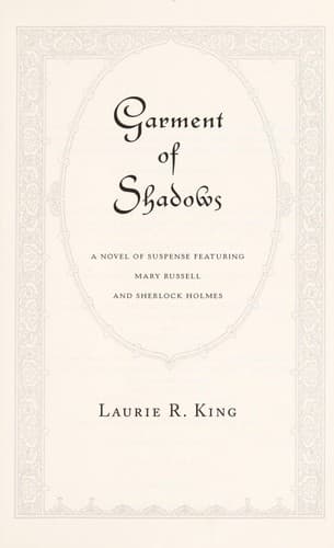 Tapa de Garment of shadows