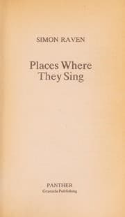Tapa de Places where they sing