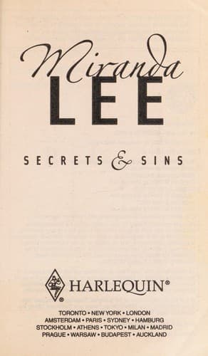 Tapa de Secrets & sins