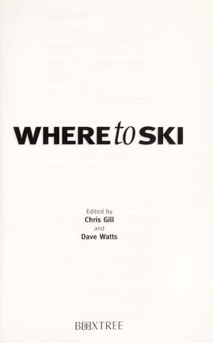 Tapa de Where to ski