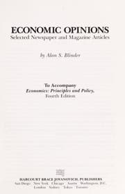 Tapa de Economic opinions