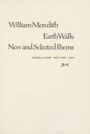 Tapa de Earth walk: new and selected poems