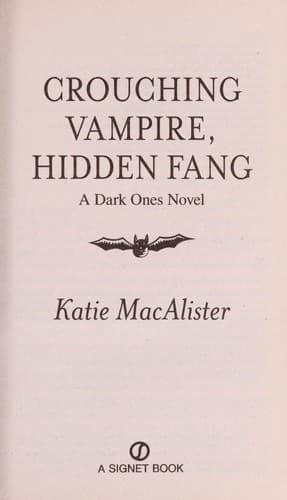Tapa de Crouching vampire, hidden fang