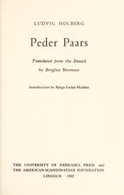 Tapa de Peder Paars. [A verse translation of the original poem]