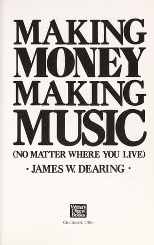 Tapa de Making money making music