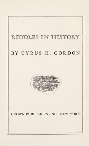 Tapa de Riddles in history