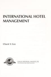 Tapa de International hotel management