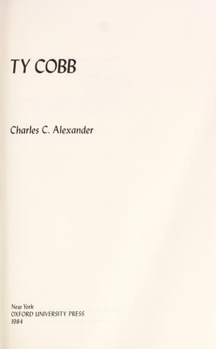 Tapa de Ty Cobb
