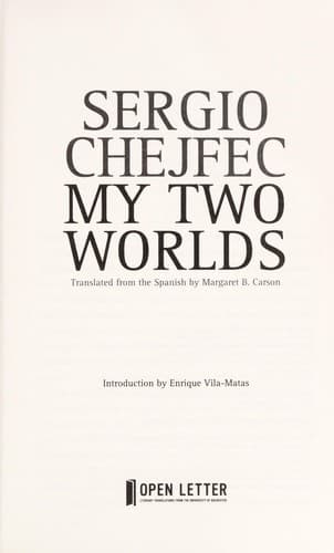 Tapa de My two worlds