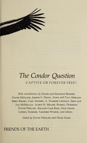 Tapa de The Condor question, captive or forever free?