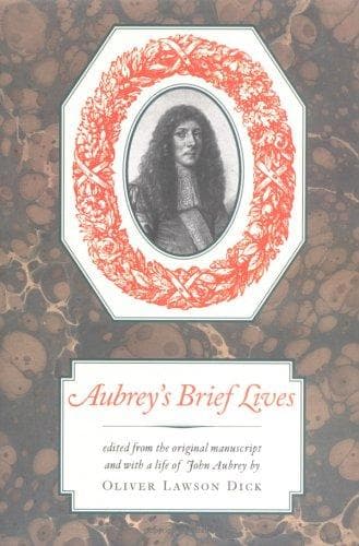 Tapa de Aubrey's Brief lives