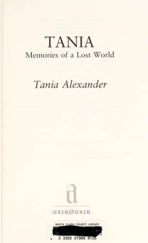 Tapa de Tania