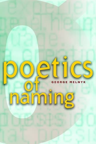 Tapa de Poetics of naming