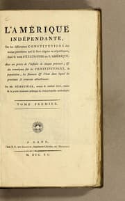 Tapa de L'Amérique indépendante