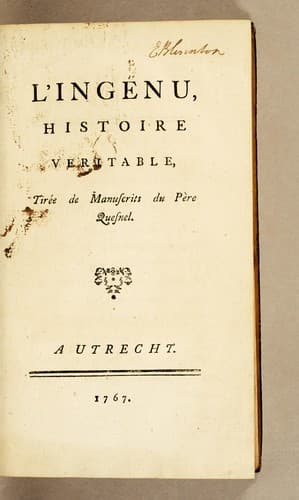 Tapa de L'Ingénu, histoire veritable
