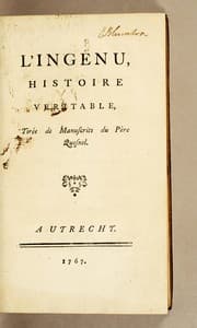 Tapa de L'Ingénu, histoire veritable