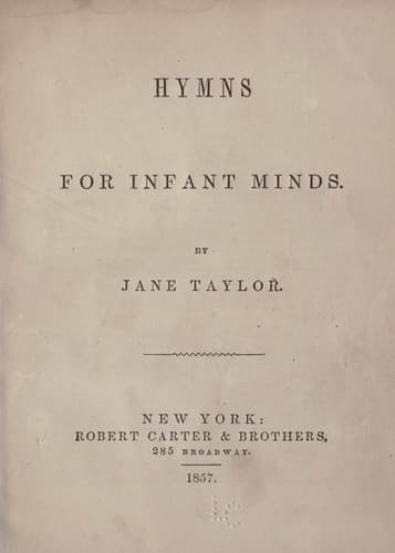 Tapa de Hymns for infant minds