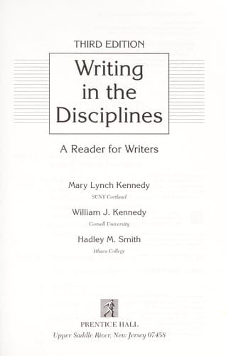 Tapa de Writing in the disciplines