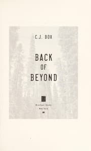 Tapa de Back of beyond