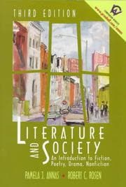Tapa de Literature and society