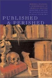 Tapa de Published & perished