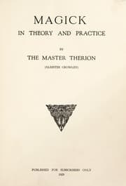 Tapa de Magick in theory and practice
