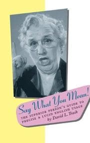 Tapa de Say what you mean!