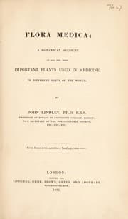 Tapa de Flora medica; a botanical account of all the more important plants used in medicine, in different parts of the world