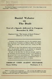 Tapa de Daniel Webster on the draft