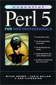 Tapa de Essential Perl 5 for Web professionals