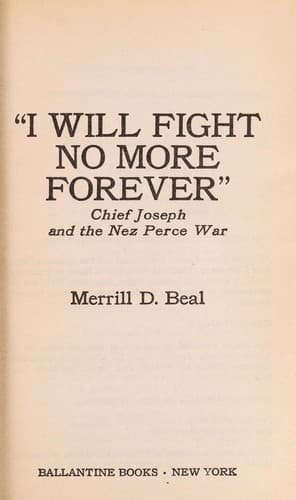 Tapa de I Will Fight No More Forever