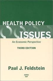 Tapa de Health Policy Issues An Economic Perspective