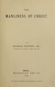 Tapa de The manliness of Christ