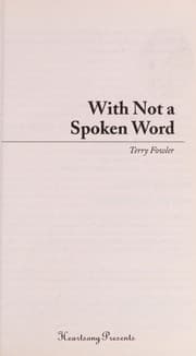 Tapa de With not a spoken word
