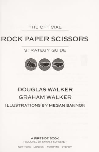 Tapa de The official rock paper scissors strategy guide