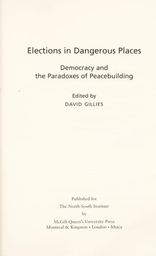 Tapa de Elections in dangerous places