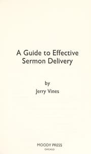 Tapa de A Guide to Effective Sermon Delivery