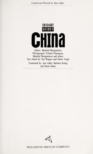 Tapa de Insight Guides China