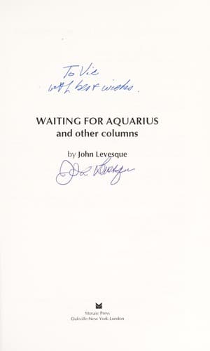 Tapa de Waiting for Aquarius and other columns
