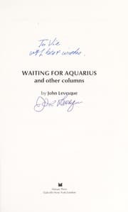 Tapa de Waiting for Aquarius and other columns