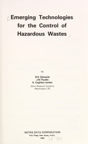 Tapa de Emerging technologies for the control of hazardous wastes
