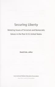 Tapa de Securing liberty