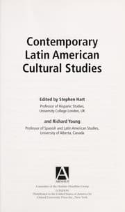 Tapa de Contemporary Latin American cultural studies