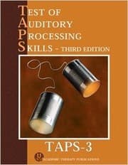 Tapa de Test of auditory processing skills. TAPS-3. Manual