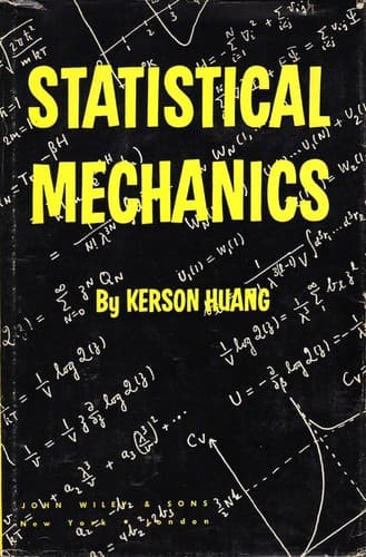 Tapa de Statistical mechanics.