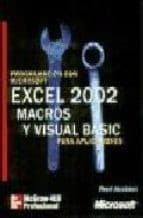 Tapa de Programación con Microsoft Excel versión 2002