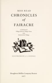 Tapa de Chronicles of Fairacre, comprising Village school, Village diary, and Storm in the village