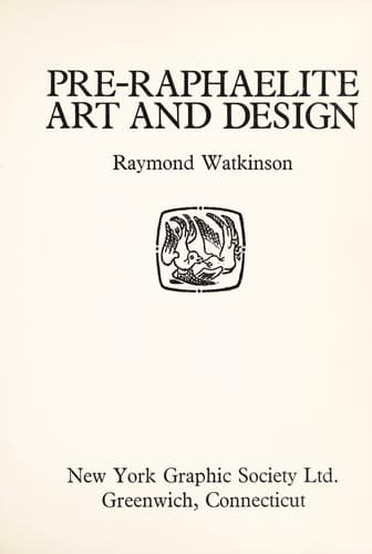 Tapa de Pre-Raphaelite art and design