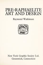 Tapa de Pre-Raphaelite art and design