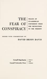 Tapa de The fear of conspiracy